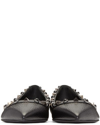 Ballerines en cuir noires Valentino