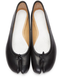 Ballerines en cuir noires Maison Margiela