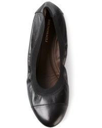 Ballerines en cuir noires Bruno Magli