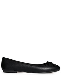 Ballerines en cuir noires Asos