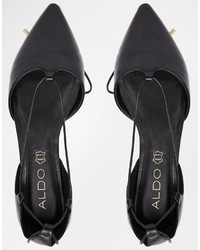 Ballerines en cuir noires Aldo