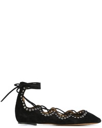 Ballerines en cuir noires Etoile Isabel Marant