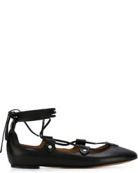 Ballerines en cuir noires Etoile Isabel Marant