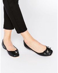 Ballerines en cuir noires Faith