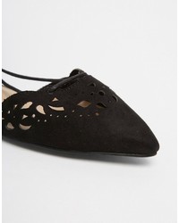 Ballerines en cuir noires Aldo