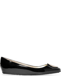 Ballerines en cuir noires Jimmy Choo