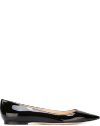 Ballerines en cuir noires Jimmy Choo