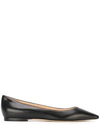 Ballerines en cuir noires Jimmy Choo