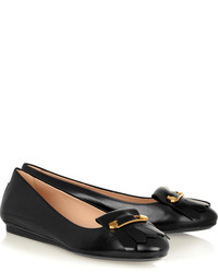 Ballerines en cuir noires Tod's