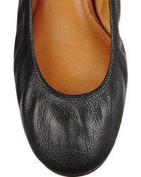 Ballerines en cuir noires Lanvin