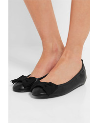 Ballerines en cuir noires Lanvin