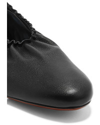 Ballerines en cuir noires Lanvin