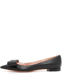 Ballerines en cuir noires Rochas