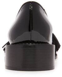 Ballerines en cuir noires Rochas