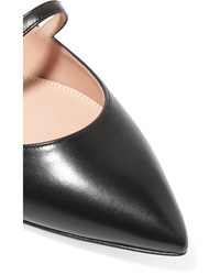 Ballerines en cuir noires Gianvito Rossi