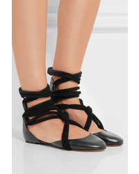 Ballerines en cuir noires Isabel Marant