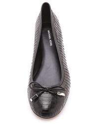 Ballerines en cuir noires Michael Kors