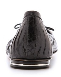 Ballerines en cuir noires Michael Kors