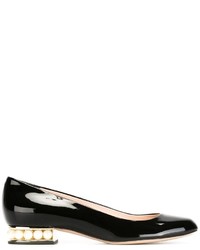 Ballerines en cuir noires Nicholas Kirkwood