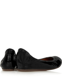 Ballerines en cuir noires Lanvin