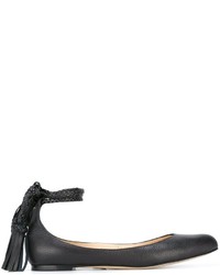 Ballerines en cuir noires Paul Andrew