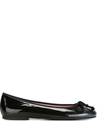 Ballerines en cuir noires Pretty Ballerinas