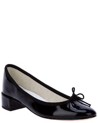 Ballerines en cuir noires Repetto