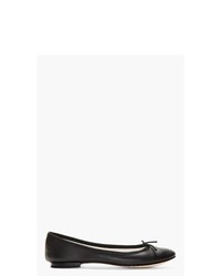 Ballerines en cuir noires Repetto