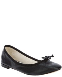 Ballerines en cuir noires Repetto