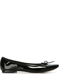 Ballerines en cuir noires Repetto