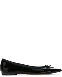 Ballerines en cuir noires Repetto