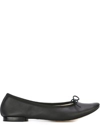 Ballerines en cuir noires Repetto