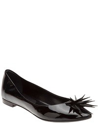 Ballerines en cuir noires Rodolphe Menudier