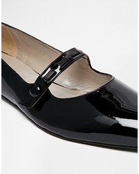 Ballerines en cuir noires