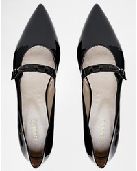 Ballerines en cuir noires