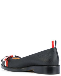 Ballerines en cuir noires Thom Browne