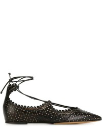 Ballerines en cuir noires Tabitha Simmons