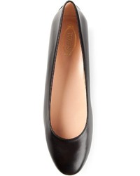 Ballerines en cuir noires Tod's