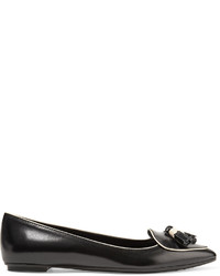 Ballerines en cuir noires Tod's