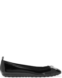 Ballerines en cuir noires Tod's