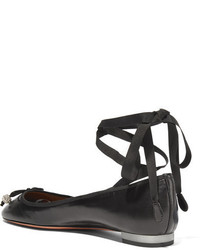 Ballerines en cuir noires Aquazzura