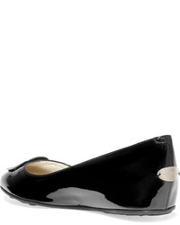 Ballerines en cuir noires Jimmy Choo