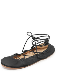 Ballerines en cuir noires Yosi Samra