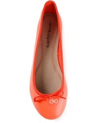 Ballerines en cuir orange Anna Baiguera