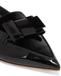 Ballerines en cuir ornées noires Nicholas Kirkwood