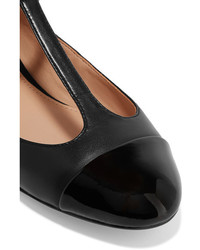 Ballerines en cuir ornées noires Tory Burch