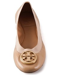 Ballerines en cuir ornées noires Tory Burch