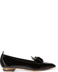 Ballerines en cuir ornées noires Nicholas Kirkwood