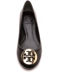 Ballerines en cuir ornées noires Tory Burch