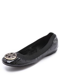 Ballerines en cuir ornées noires Tory Burch